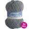 Multipack of 24 - Patons Classic Wool Roving Yarn-Grey